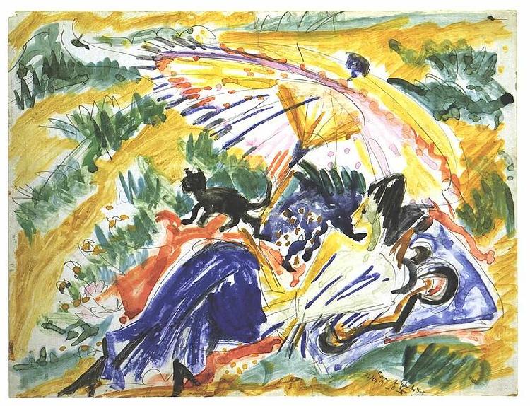 Ernst Ludwig Kirchner Sun bath